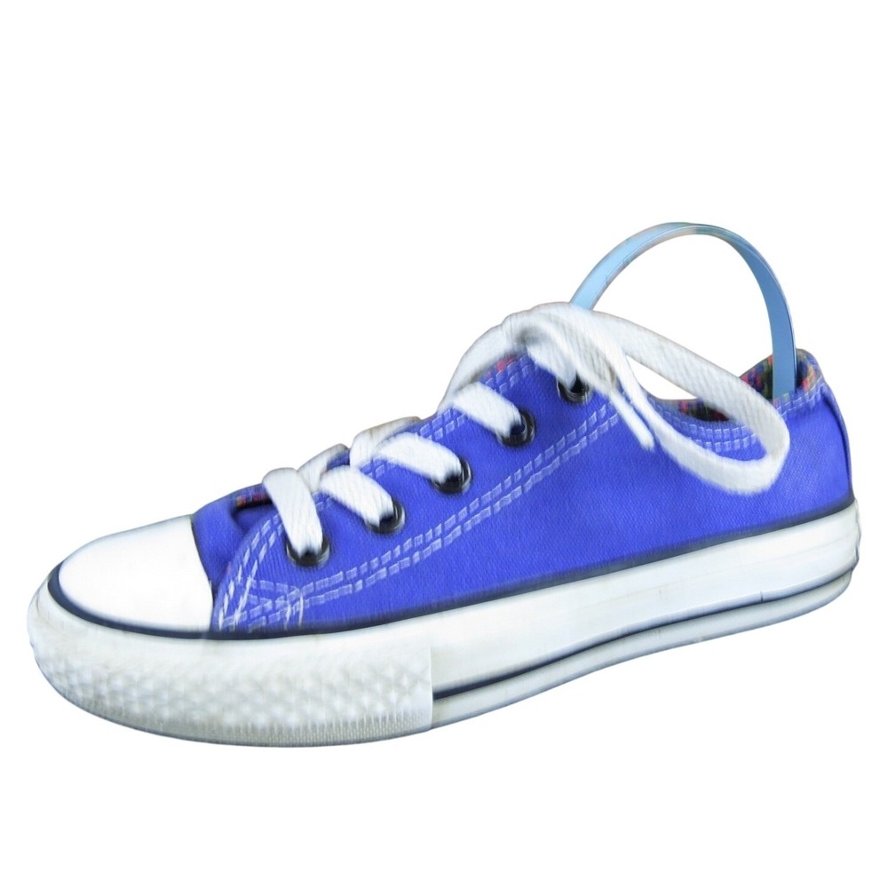 Converse Girls Sneaker Low Top Sz T 12 Medium Purple Fabric Lace Up